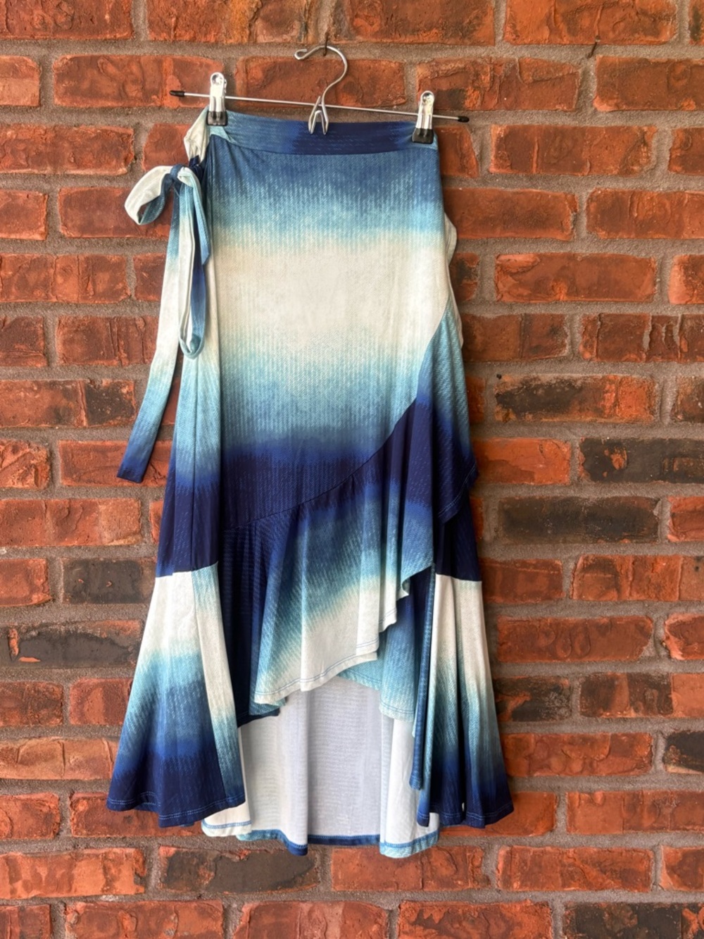 LuLaRoe Blue Ombre High-Low Wrap Skirt